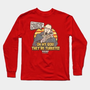 WKRP OH MY GOD VINTAGE retro Long Sleeve T-Shirt